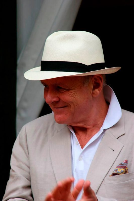 Mr. Anthony Hopkings has several Montecristi Panama Hats by Domingo Carranza Hats